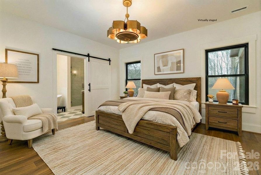 Furnished interior view inside a new home in , Cleveland (Image 19).