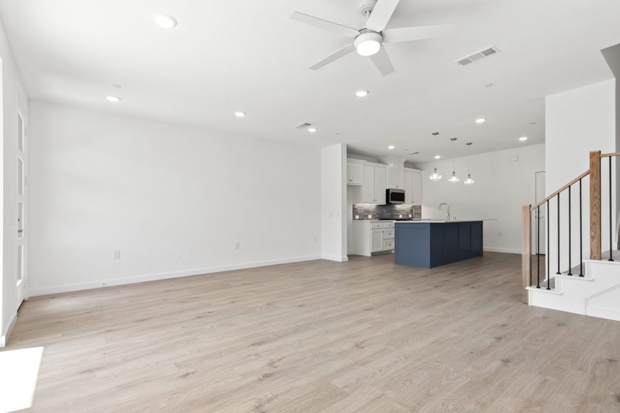 Spacious, unfurnished interior of a new home in Willow Grove Townhomes, Melissa (Image 24).