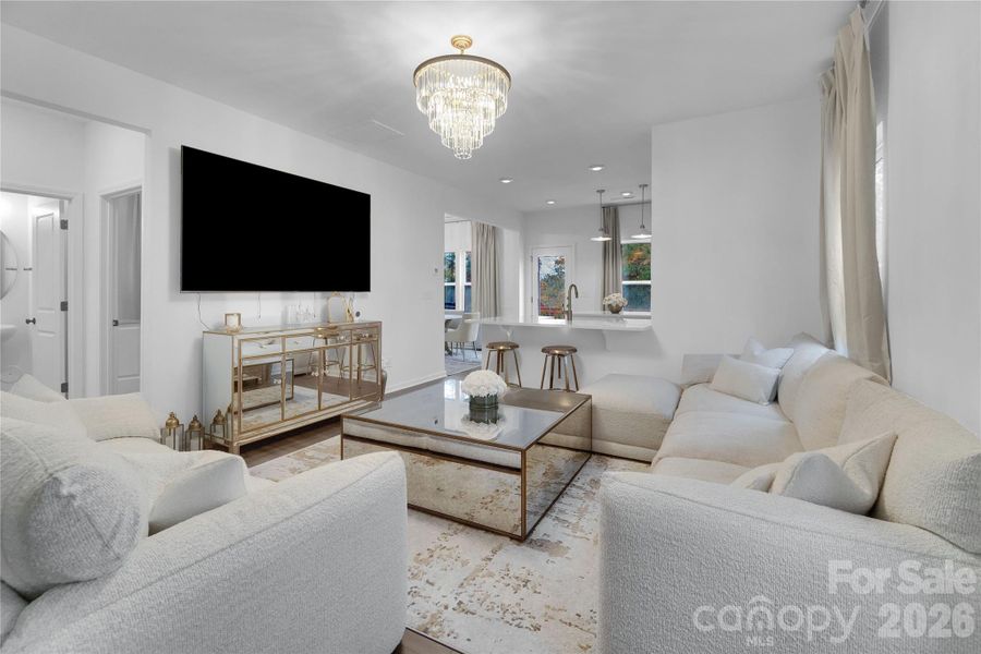 Furnished interior view inside a new home in Aubreywood, Charlotte (Image 5).