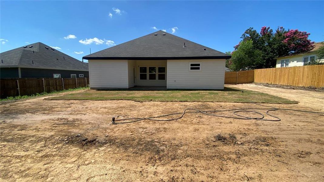 View of back of house