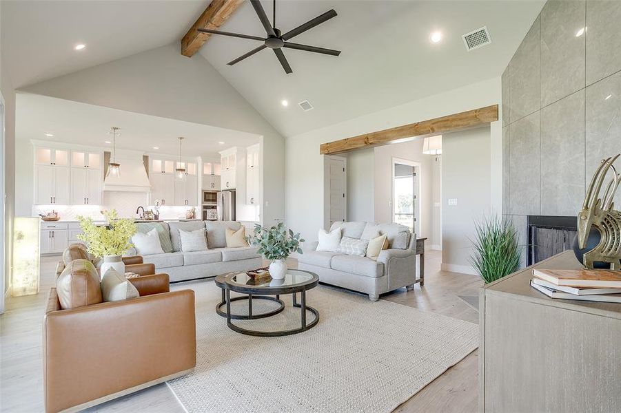 Furnished interior view inside a new home in , Weatherford (Image 7).