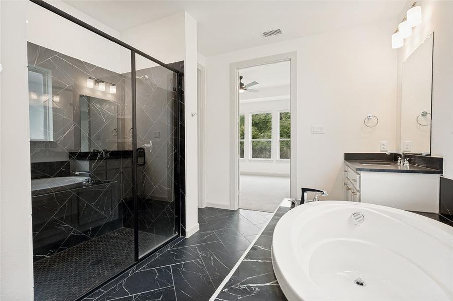 Furnished interior view inside a new home in , McKinney (Image 8).