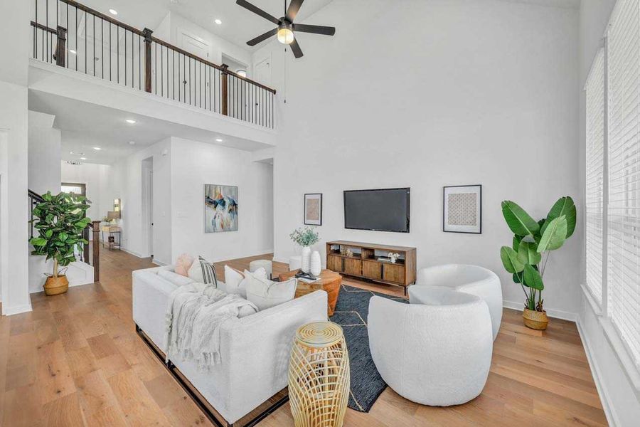 Representative furnished interior of a home built from the Richmond.535 by Highland Homes in Riceland, Mont Belvieu (Image 10).