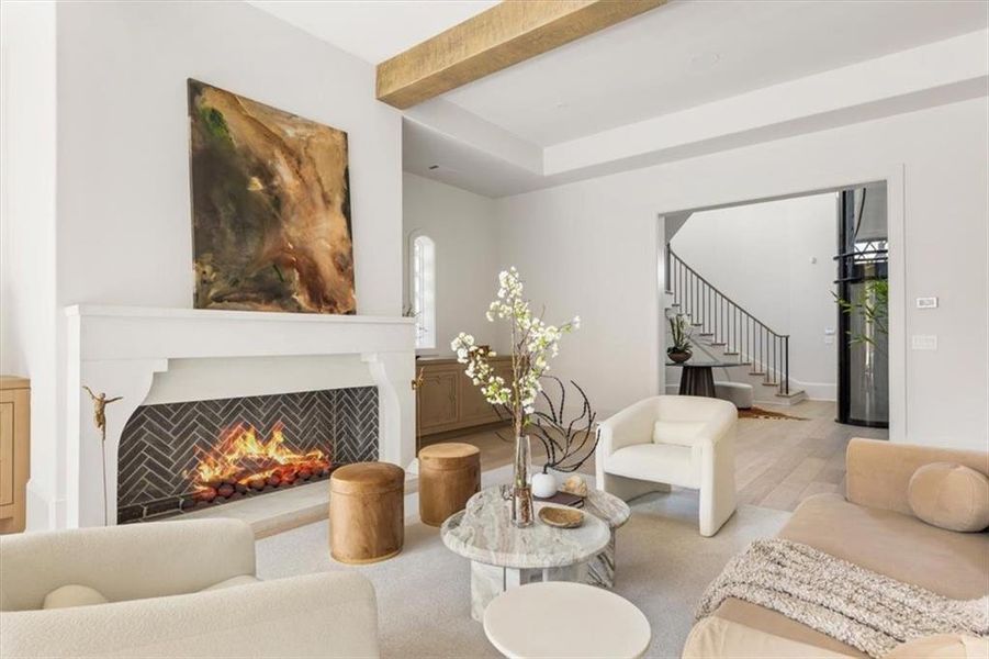Furnished interior view inside a new home in , Alpharetta (Image 12).