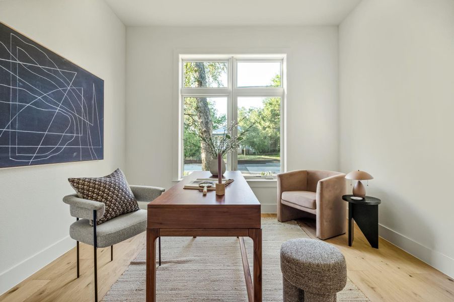 Furnished interior view inside a new home in , Austin (Image 29).