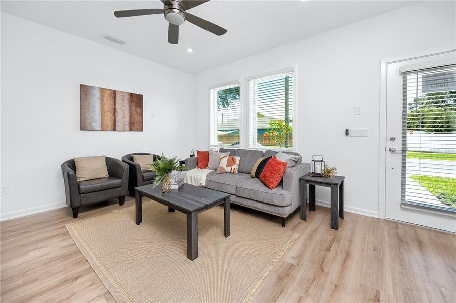 Furnished interior view inside a new home in , Tampa (Image 32).