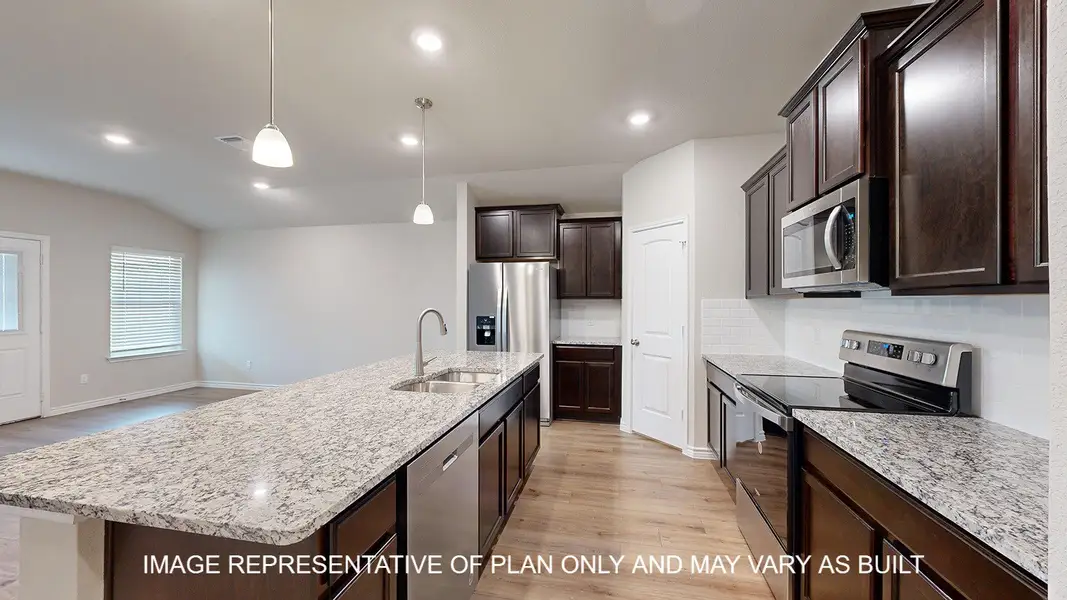 Furnished interior view inside a new home in Three Creeks - Colt Creek, Belton (Image 4).