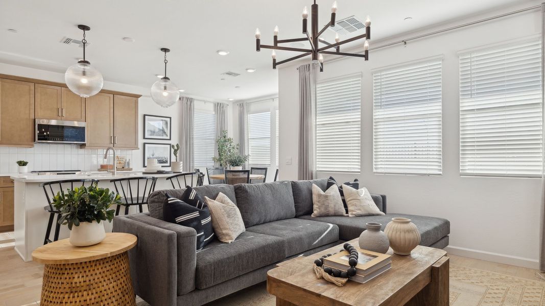 Furnished interior view inside a new home in The Buttes at Mystic, Peoria (Image 9).