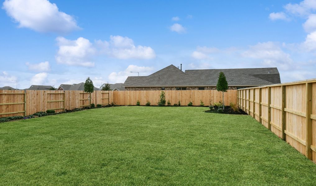 Spacious backyard for outdoor entertaining