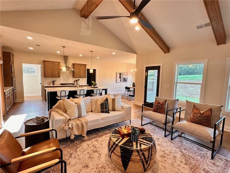 Furnished interior view inside a new home in The Reserve at Red Oaks, Carrollton (Image 26).
