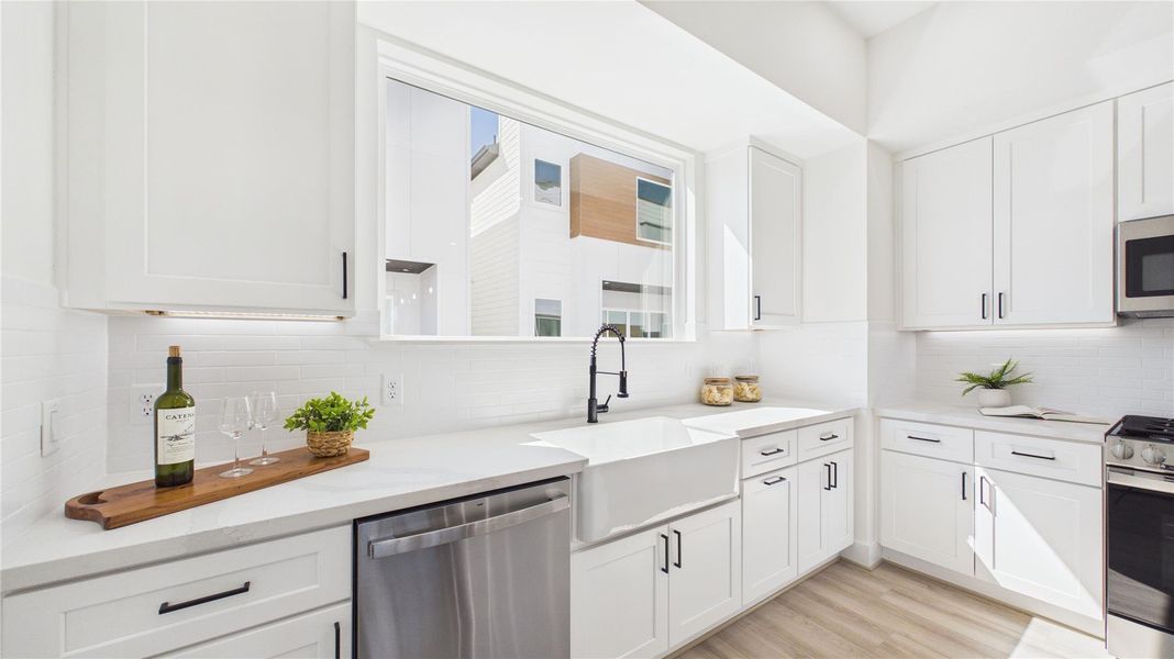 Furnished interior view inside a new home in , Houston (Image 31).