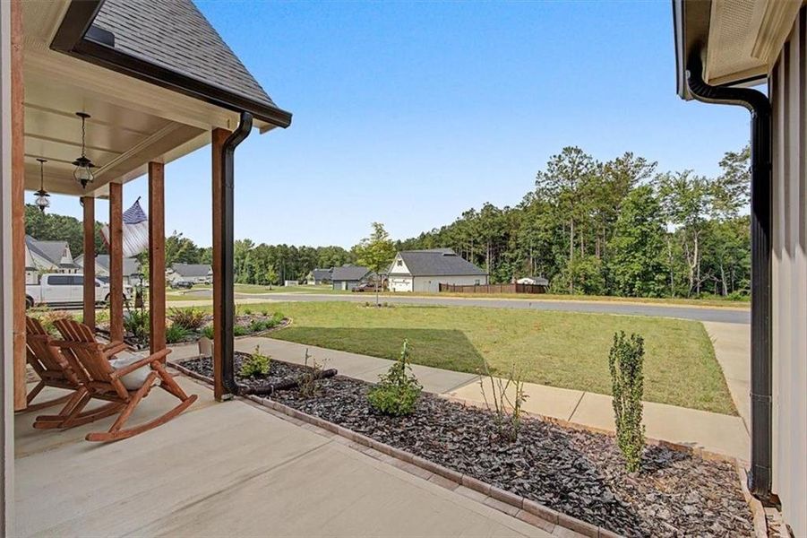 Exterior details and patio area of a home in , Rockmart (Image 30). Exterior details and patio area of a home in , Rockmart (Image 30).