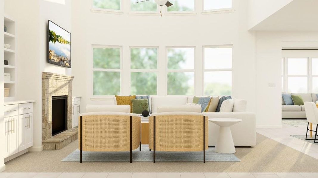 Furnished interior view inside a new home in Deer Valley, Canton (Image 22).