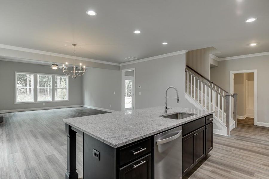Furnished interior view inside a new home in Hemingway, Flowery Branch (Image 9).