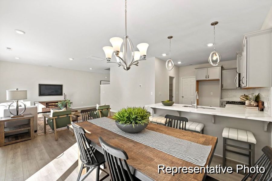Furnished interior view inside a new home in Morgan Hills, Albemarle (Image 4).