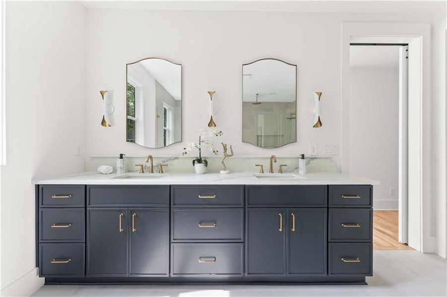 Furnished interior view inside a new home in , Atlanta (Image 27).