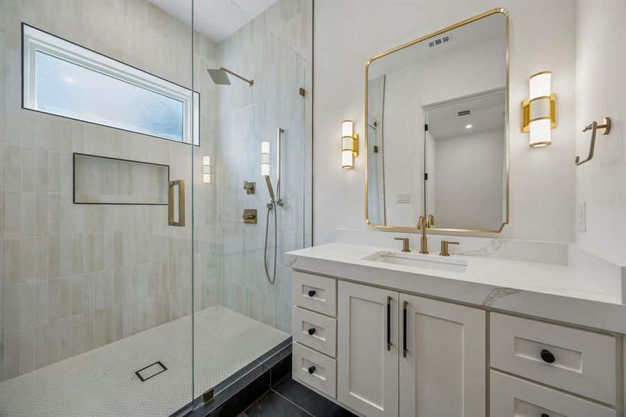 Furnished interior view inside a new home in , Dallas (Image 15).