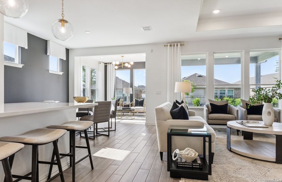 Furnished interior view inside a new home in Del Webb New Braunfels at Veramendi, New Braunfels (Image 27).