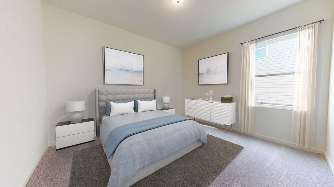 Representative furnished interior of a home built from the Vega by Starlight Homes in Oakfield Lakes, Parrish (Image 9).