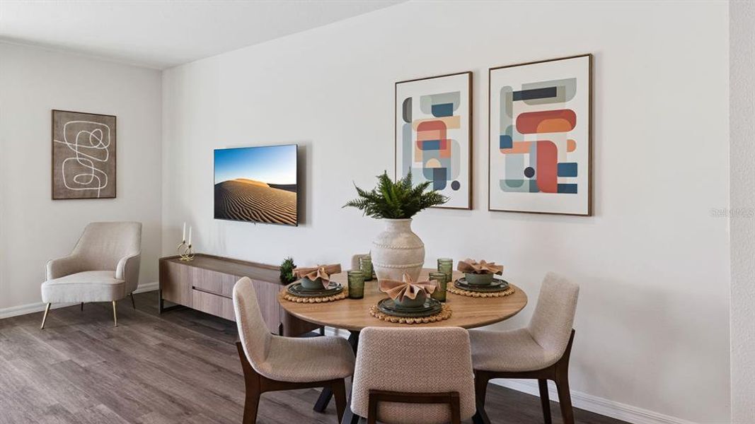 Furnished interior view inside a new home in Crosswinds, Haines City (Image 5).