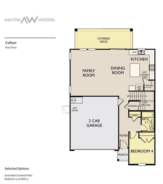 2D floor plan layout of this home in Rolling Glen, Hutto, TX (Image 3).