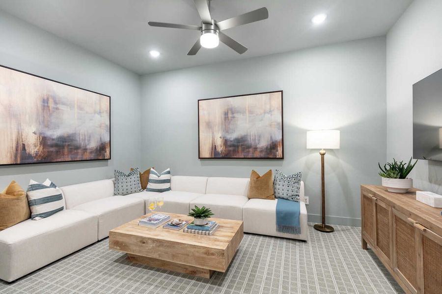 Representative Entertainment Room - some options shown