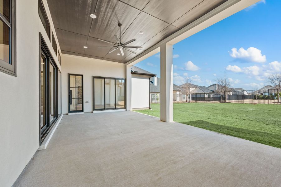 Exterior details and patio area of a home in Montclair, Prosper (Image 29). Exterior details and patio area of a home in Montclair, Prosper (Image 29).