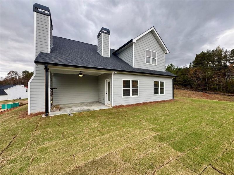Exterior details and patio area of a home in , Lula (Image 18).