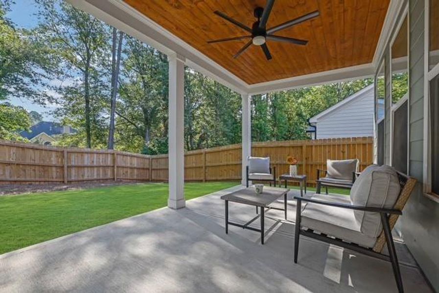 Exterior details and patio area of a home in , Canton (Image 27).