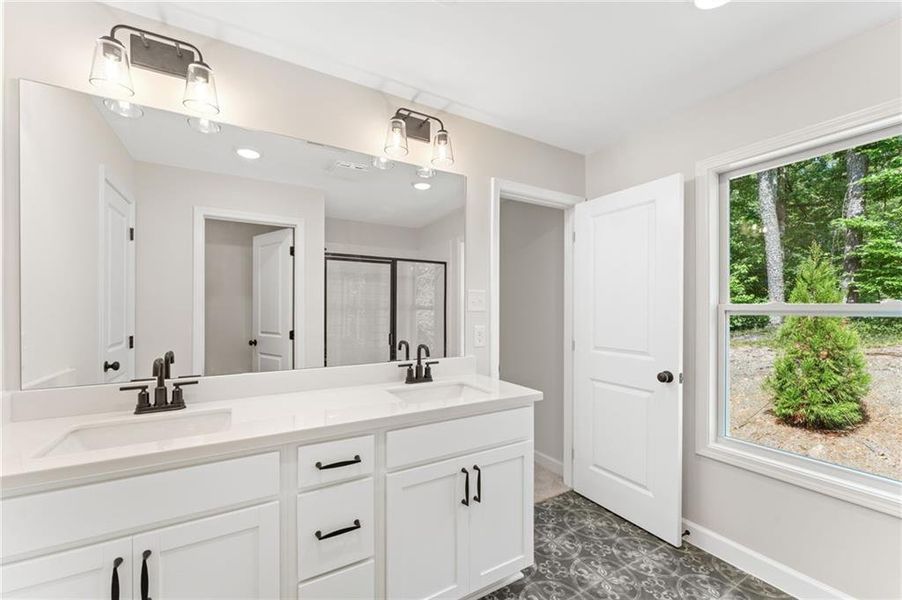 Furnished interior view inside a new home in Cherokee Township, Acworth (Image 6).