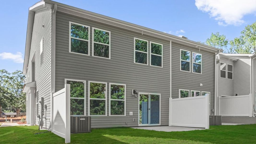 Exterior details and patio area of a home in Hidden Hills, Spartanburg (Image 17).