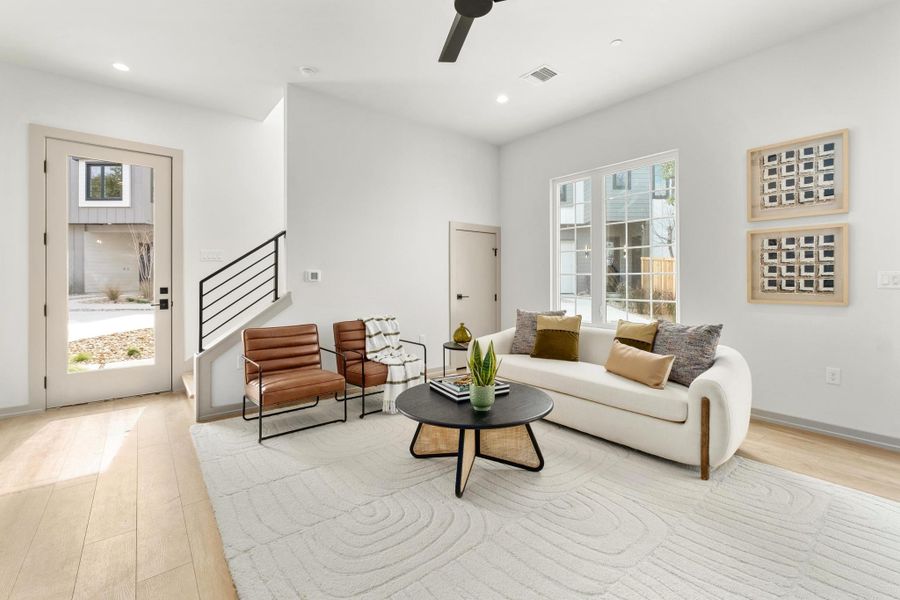 Furnished interior view inside a new home in , Austin (Image 17).