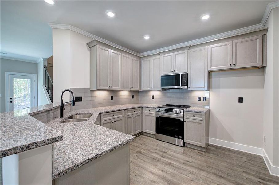 Furnished interior view inside a new home in , Cartersville (Image 6).