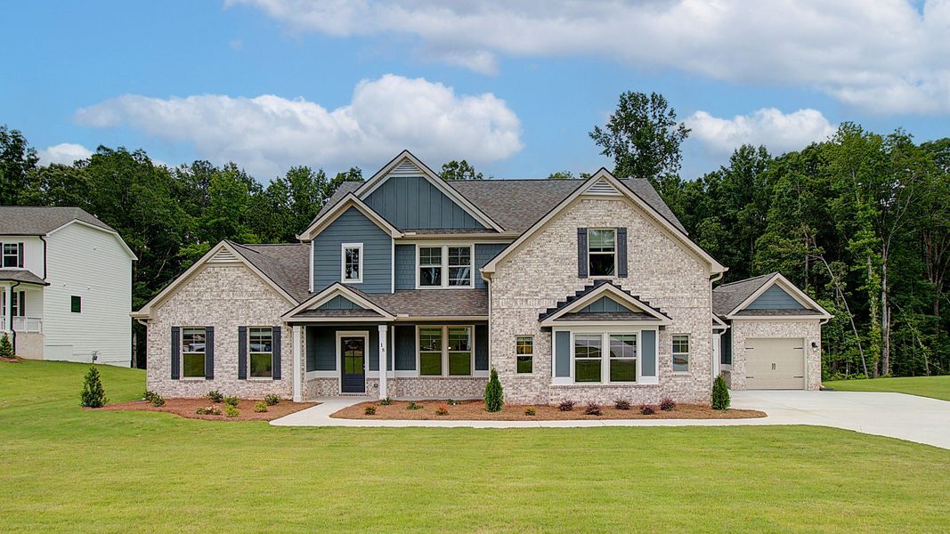 Representative exterior photo of a completed home built from the Margaret by DRB Homes in Saddleridge, Senoia, GA (Image 20).