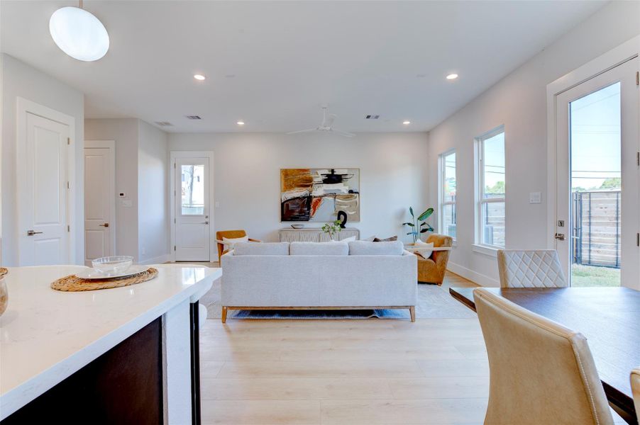 Furnished interior view inside a new home in , Houston (Image 12).