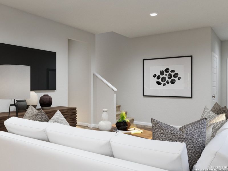 Furnished interior view inside a new home in Katzer Ranch, Converse (Image 4).