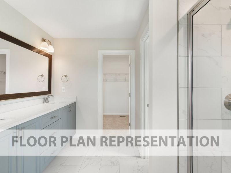 Primary Bathroom | Wren Plan by Ivey Homes