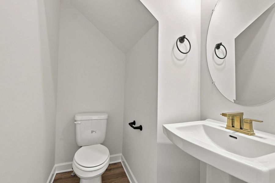 Stylish Powder Room in the Charleston Townhome