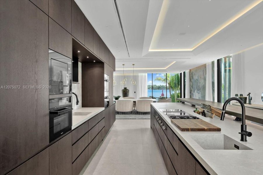Furnished interior view inside a new home in , Miami Beach (Image 25).