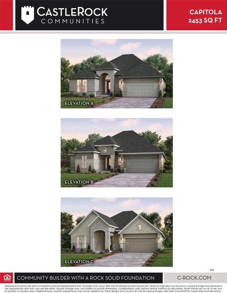 Capitola 2453 Elevation Plan Capitola 2453 Elevation Plan
