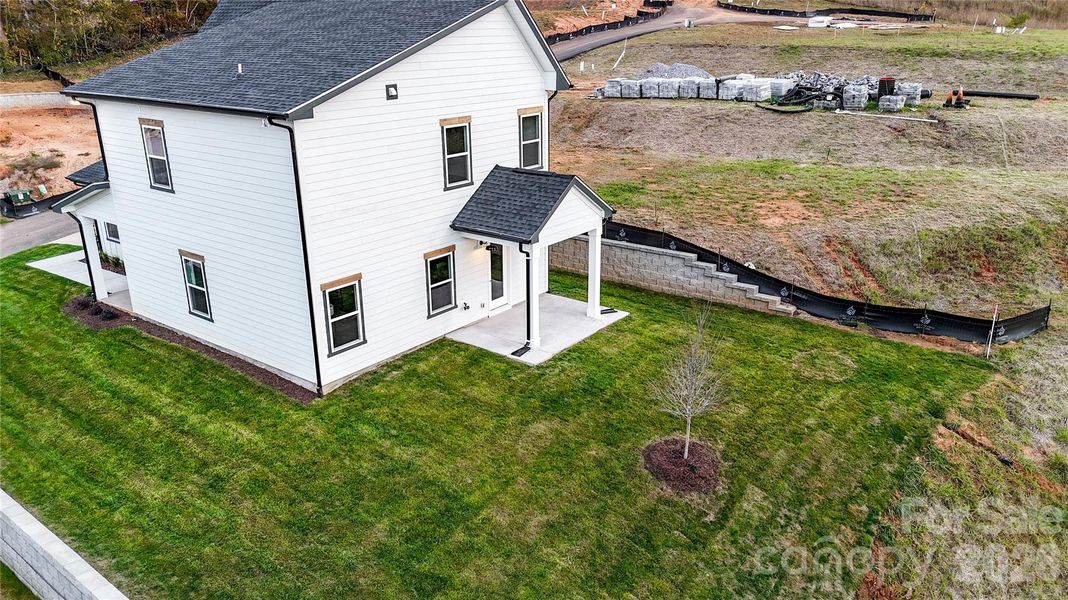 Exterior details and patio area of a home in , Weaverville (Image 31).