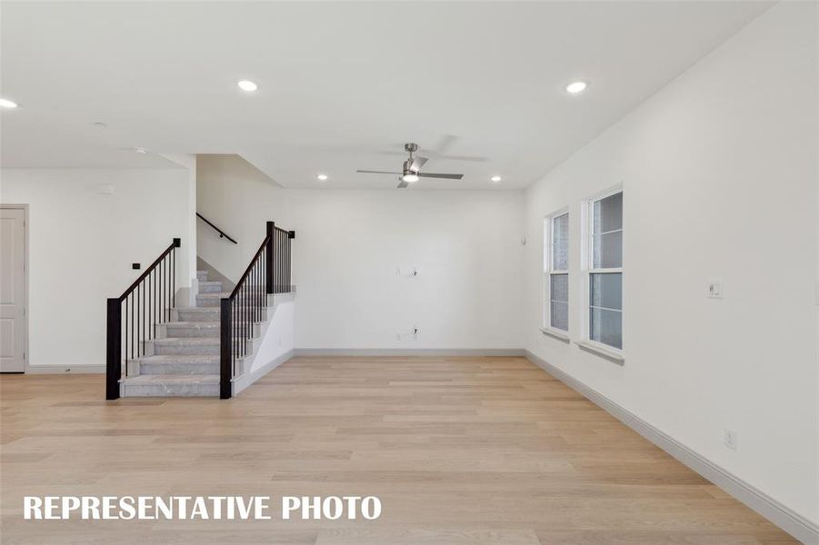 Our end unit Wyatt floor plan offers outstanding living spaces that the entire family will enjoy!  REPRESENTATIVE PHOTO