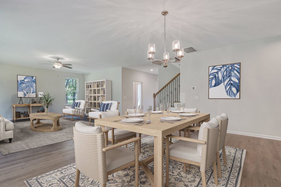 Representative furnished interior of a home built from the The Stonecrest by Smith Family Homes in Ramsey Landing, Rincon (Image 8).
