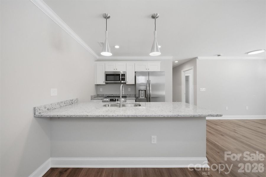 Furnished interior view inside a new home in , Hickory (Image 9).
