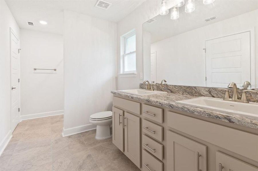 Master Bedroom double sink.