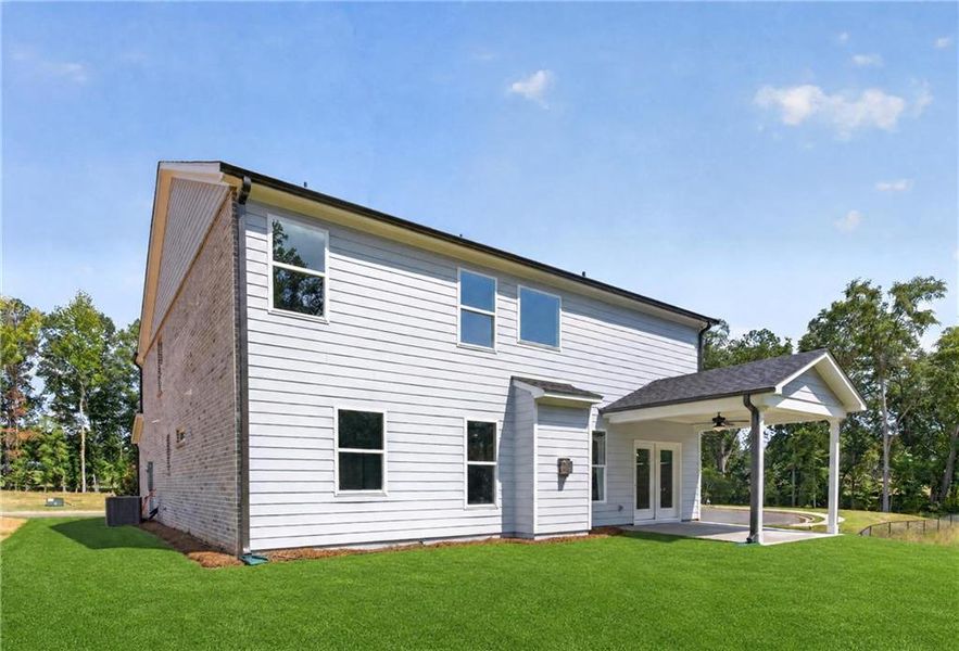 Exterior details and patio area of a home in , Loganville (Image 31). Exterior details and patio area of a home in , Loganville (Image 31).