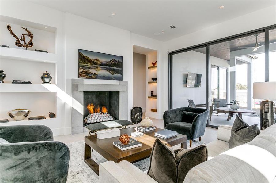 Furnished interior view inside a new home in Avadene at Las Colinas, Irving (Image 5).