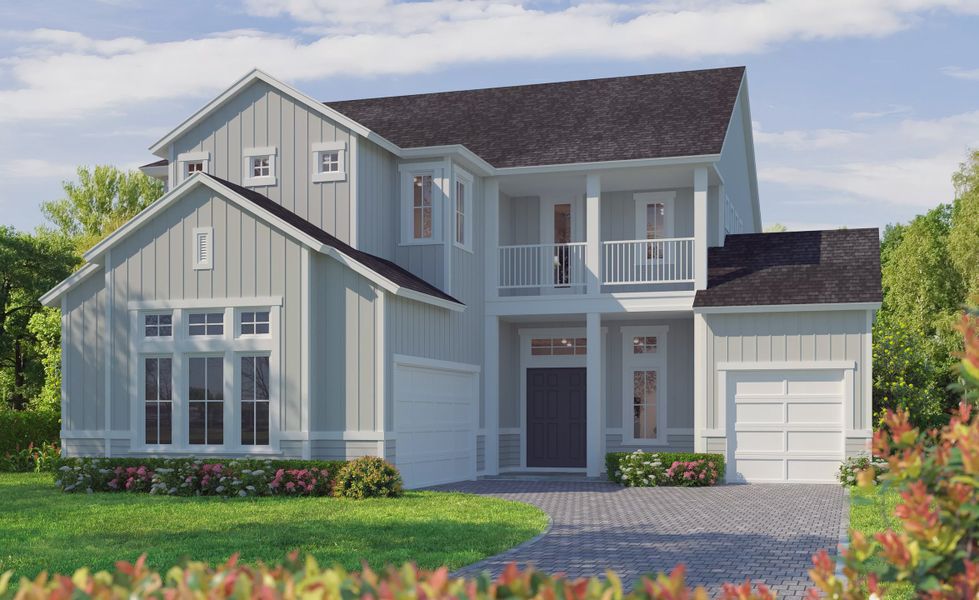 Representative exterior photo of a completed home built from the Pablo by ICI Homes in EverRange, Jacksonville, FL (Image 3).