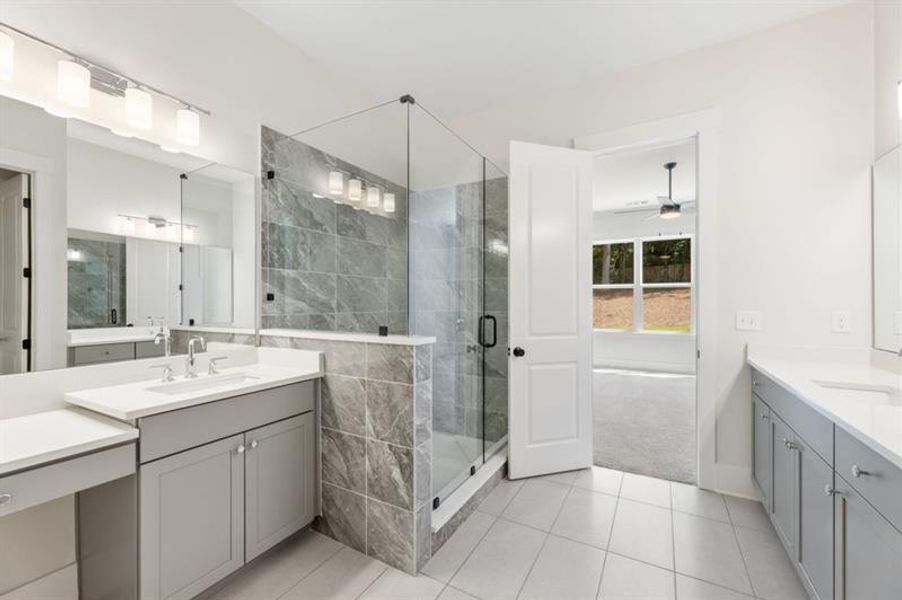Furnished interior view inside a new home in Arden on Lanier, Cumming (Image 9).