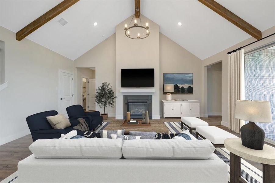 Furnished interior view inside a new home in Elevon, Lavon (Image 6).